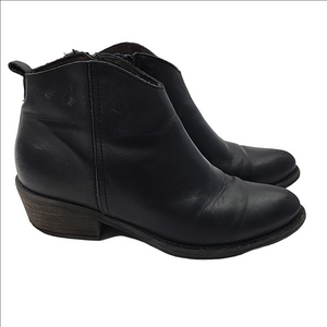 Marroqui Sanchez Black Leather Booties Women's Size 7.5